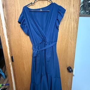 SHEIN Deep Blue Maxi Dress